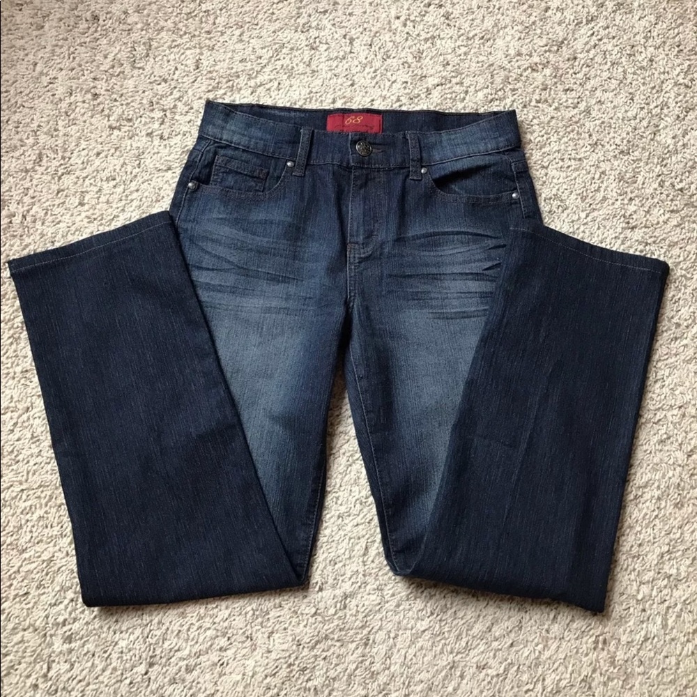 6.8 For True Prosperity Stretch Straight Leg Dark